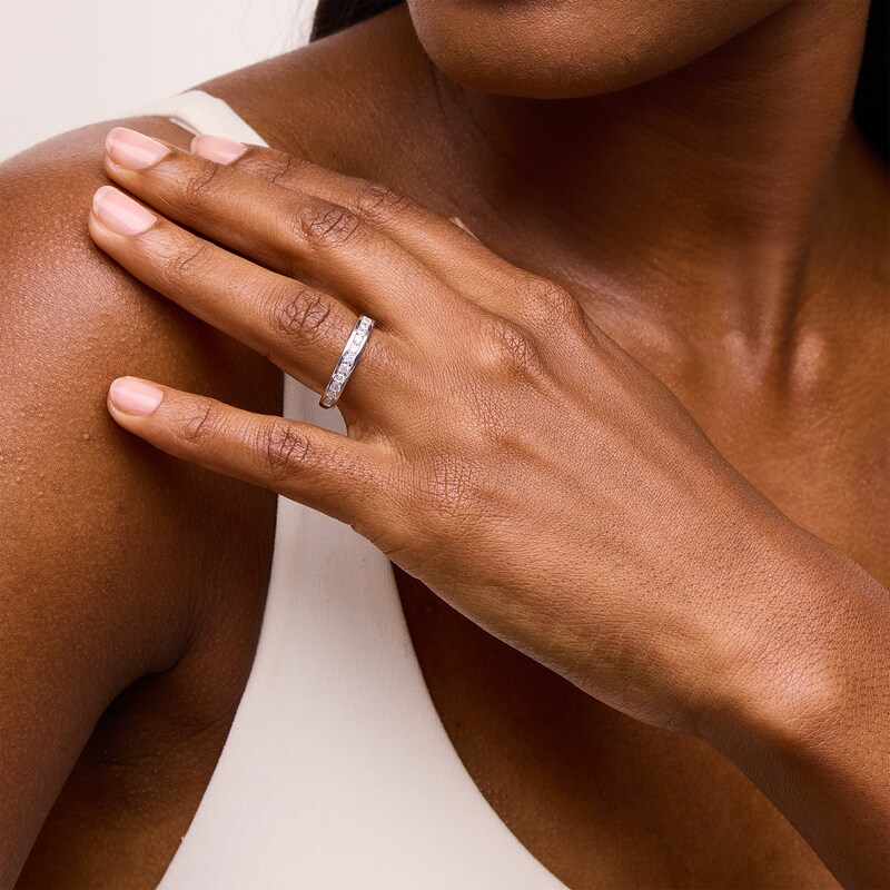 Main Image 2 of 0.50 CT. T.W. Certified Lab-Grown Diamond Channel-Set Anniversary Band in 14K White Gold (F/VS2)