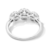 Thumbnail Image 4 of 0.50 CT. T.W. Diamond Frame Past Present Future® Engagement Ring in 10K White Gold