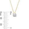 Thumbnail Image 4 of 0.50 CT. Certified Lab-Created Diamond Solitaire Pendant in Sterling Silver with 10K Gold Plate (I/SI2)