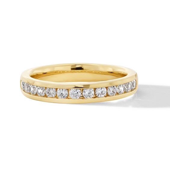 050 CT Tw Certified LabGrown Diamond ChannelSet Anniversary Band
