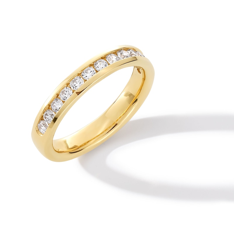 Main Image 3 of 0.50 CT. T.W. Certified Lab-Grown Diamond Channel-Set Anniversary Band in 14K Gold (F/VS2)