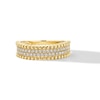 Thumbnail Image 1 of 0.32 CT. T.W. Diamond Double Row Beaded Anniversary Band in 10K Gold