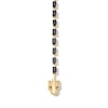 Thumbnail Image 3 of EFFY™ Collection Emerald-Cut Onyx and Black Diamond Accent Tiger Line Bracelet in 14K Gold - 7.5"