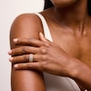 Thumbnail Image 2 of 0.45 CT. T.W. Diamond Triple Row Art Deco Vintage-Style Anniversary Band in 10K Gold