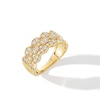 Thumbnail Image 3 of 0.45 CT. T.W. Diamond Triple Row Art Deco Vintage-Style Anniversary Band in 10K Gold