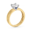 Thumbnail Image 3 of Vera Wang Love Collection 0.95 CT. T.W. Princess-Cut Diamond Solitaire Engagement Ring in 14K Gold