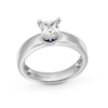 Thumbnail Image 1 of Vera Wang Love Collection 0.95 CT. T.W. Princess-Cut Diamond Solitaire Engagement Ring in 14K White Gold