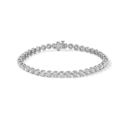 5.00 CT. T.W. Certified Lab-Grown Diamond Tennis Bracelet in Sterling Silver (F/SI2)