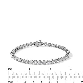 5.00 CT. T.W. Certified Lab-Created Diamond Tennis Bracelet in Sterling Silver (F/SI2)