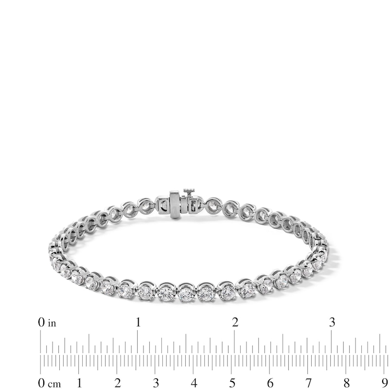 Main Image 4 of 5.00 CT. T.W. Certified Lab-Grown Diamond Tennis Bracelet in Sterling Silver (F/SI2)