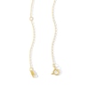 0.05 CT. T.W. Diamond Twist Teardrop Pendant in Sterling Silver with 10K Gold Plate