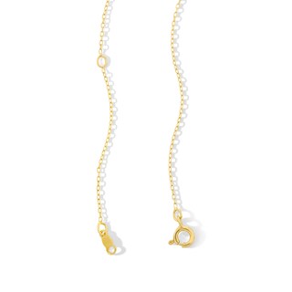 0.05 CT. T.W. Diamond Twist Teardrop Pendant in Sterling Silver with 10K Gold Plate