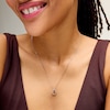 0.05 CT. T.W. Diamond Open Teardrop Pendant in Sterling Silver