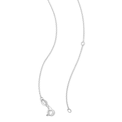0.05 CT. T.W. Diamond Open Teardrop Pendant in Sterling Silver