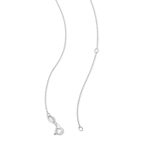 0.05 CT. T.W. Diamond Open Teardrop Pendant in Sterling Silver