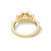 Thumbnail Image 4 of 1.00 CT. T.W. Princess-Cut Diamond Frame Past Present Future® Crossover Shank Engagement Ring in 14K Gold