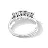 Thumbnail Image 4 of 0.50 CT. T.W. Princess-Cut Diamond Cushion Frame Past Present Future® Engagement Ring in 10K White Gold