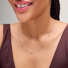 Thumbnail Image 2 of 0.60 CT. T.W. Marquise-Cut Certified Lab-Grown Diamond Station Necklace in 10K White Gold (F/SI2) - 20”