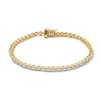 Thumbnail Image 1 of 2.00 CT. T.W. Certified Lab-Grown Diamond Tennis Bracelet in Sterling Silver with 10K Gold Plate (I/SI2)
