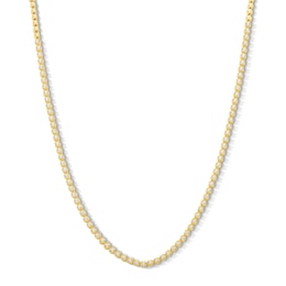 1.00 CT. T.W. Certified Lab-Grown Diamond Line Necklace in Sterling Silver with 10K Gold Plate (I/SI2)