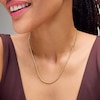 Thumbnail Image 2 of 1.00 CT. T.W. Certified Lab-Grown Diamond Line Necklace in Sterling Silver with 10K Gold Plate (I/SI2)