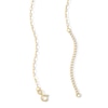 Thumbnail Image 2 of Child’s Mini Paper Clip Chain Necklace in Solid 10K Gold - 15”
