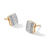 Thumbnail Image 1 of 0.25 CT. T.W. Diamond Rectangle Stud Earrings in 10K Gold