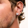 Thumbnail Image 2 of 0.25 CT. T.W. Diamond Rectangle Stud Earrings in 10K Gold