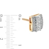 Thumbnail Image 3 of 0.25 CT. T.W. Diamond Rectangle Stud Earrings in 10K Gold