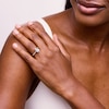 Thumbnail Image 2 of 2.20 CT. T.W. Pear-Shaped Certified Lab-Grown Diamond Bezel-Set Engagement Ring in 14K Gold (F/VS2)