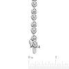 Thumbnail Image 3 of 0.10 CT. T.W. Diamond Pear-Shaped Mirror Link Bracelet in Sterling Silver - 7.25”