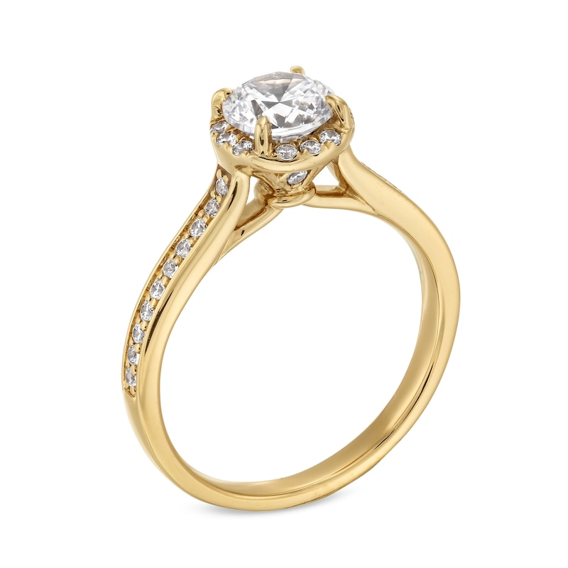 Main Image 3 of 1.25 CT. T.W. Diamond Frame Engagement Ring in 14K Gold