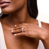 Thumbnail Image 2 of 2.95 CT. T.W. Oval and Shield Certified Lab-Grown Diamond Engagement Ring in 14K White Gold (F/VS2)