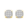 Thumbnail Image 3 of 0.50 CT. T.W. Cushion-Shaped Certified Lab-Created Multi-Diamond Frame Stud Earrings in 10K Gold (F/SI2)