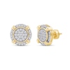 Thumbnail Image 1 of 0.50 CT. T.W. Certified Lab-Created Multi-Diamond Frame Stud Earrings in 10K Gold (F/SI2)
