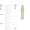 Thumbnail Image 4 of 0.50 CT. T.W. Certified Lab-Grown Diamond Channel-Set Hoop Earrings in 10K Gold (F/SI2)