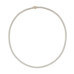7.50 CT. T.W. Certified Lab-Grown Diamond Tennis Necklace in 10K Gold (F/SI2) - 20”