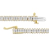 Thumbnail Image 2 of 7.50 CT. T.W. Certified Lab-Grown Diamond Tennis Necklace in 10K Gold (F/SI2) - 20”
