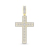 Thumbnail Image 1 of 2.00 CT. T.W. Certified Lab-Grown Diamond Frame Cross Necklace Charm in 10K Gold (F/SI2)