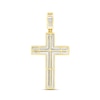 Thumbnail Image 3 of 2.00 CT. T.W. Certified Lab-Grown Diamond Frame Cross Necklace Charm in 10K Gold (F/SI2)