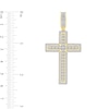 Thumbnail Image 4 of 2.00 CT. T.W. Certified Lab-Grown Diamond Frame Cross Necklace Charm in 10K Gold (F/SI2)