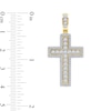 Thumbnail Image 4 of 1.50 CT. T.W. Certified Lab-Grown Diamond Frame Cross Necklace Charm in 10K Gold (F/SI2)