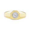 Thumbnail Image 3 of 0.50 CT. Canadian Certified Diamond Solitaire Octagon-Top Ring in 14K Gold (I/I2)