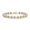 Thumbnail Image 1 of 2.00 CT. T.W. Diamond Bead Bracelet in 10K Gold - 8.5”