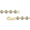 Thumbnail Image 2 of 2.00 CT. T.W. Diamond Bead Bracelet in 10K Gold - 8.5”