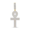 Thumbnail Image 1 of 1.00 CT. T.W. Certified Lab-Grown Diamond Ankh Cross Necklace Charm in 10K Gold (F/SI2)