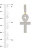 Thumbnail Image 4 of 1.00 CT. T.W. Certified Lab-Grown Diamond Ankh Cross Necklace Charm in 10K Gold (F/SI2)