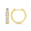 Thumbnail Image 2 of 0.50 CT. T.W. Certified Lab-Grown Diamond Huggie Hoop Earrings in 10K Gold (F/SI2)