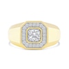 Thumbnail Image 3 of 1.00 CT. T.W. Canadian Certified Diamond Octagon Frame Ring in 14K Gold (I/I2)