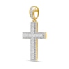 Thumbnail Image 2 of 2.00 CT. T.W. Certified Lab-Grown Diamond Frame Cross Necklace Charm in 10K Gold (F/SI2)